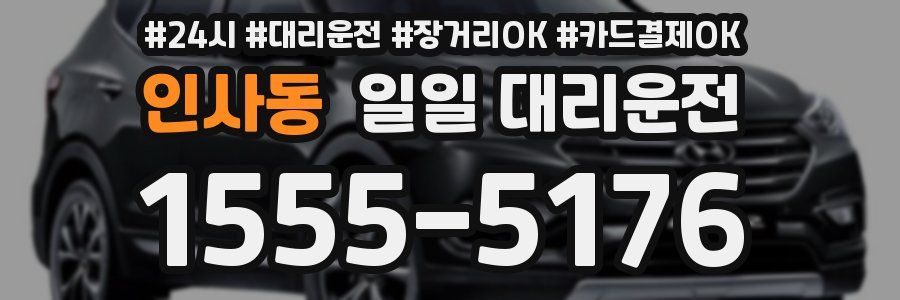 인사동 일일 대리운전