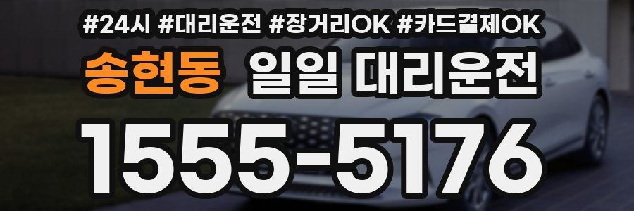 송현동 일일 대리운전