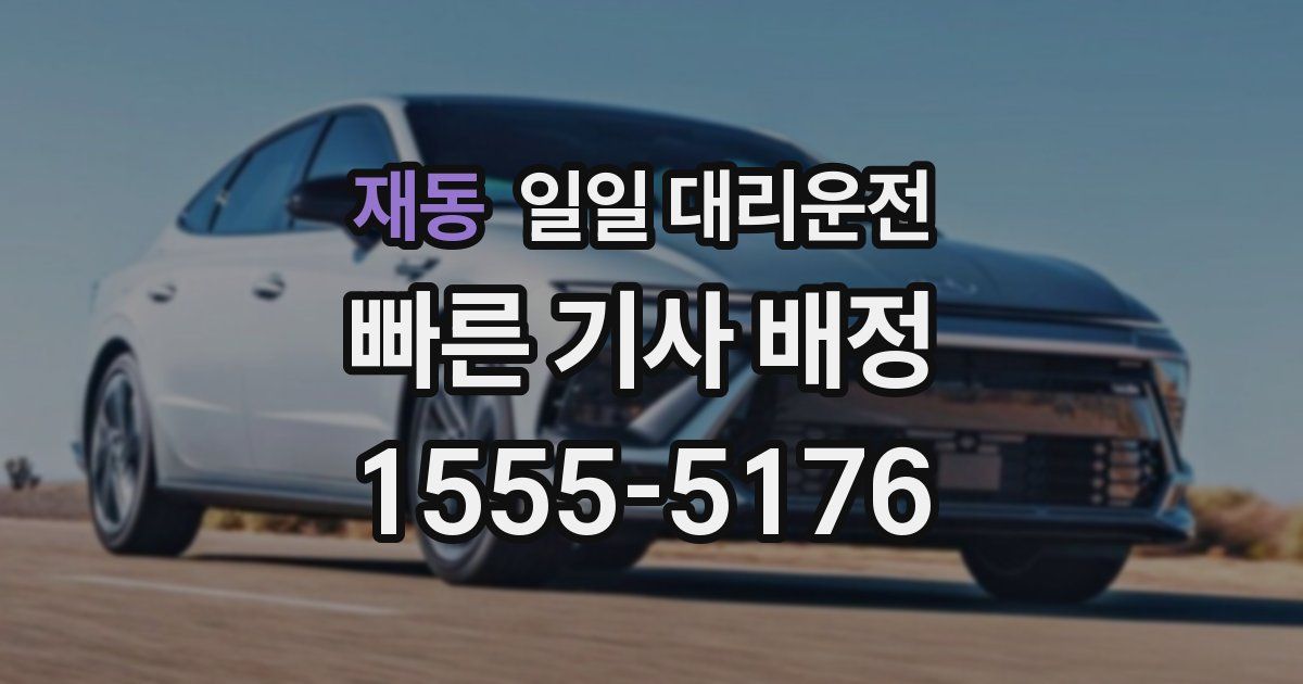재동 일일 대리운전