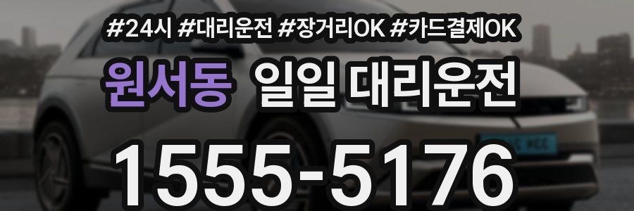 원서동 일일 대리운전