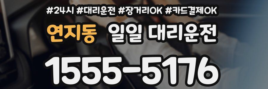 연지동 일일 대리운전