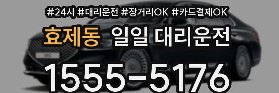 효제동 일일 대리운전