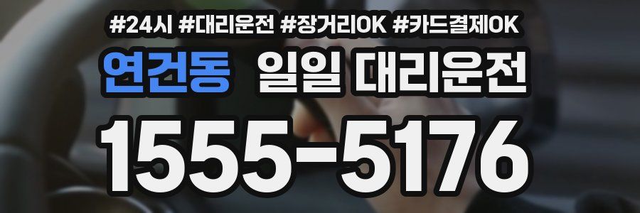 연건동 일일 대리운전