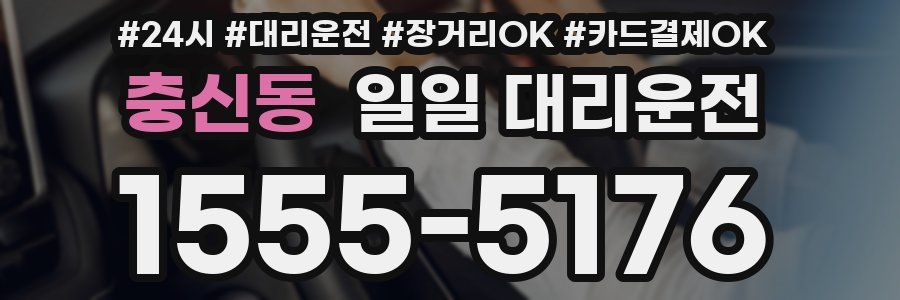 충신동 일일 대리운전