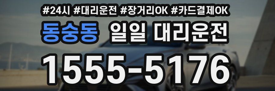 동숭동 일일 대리운전