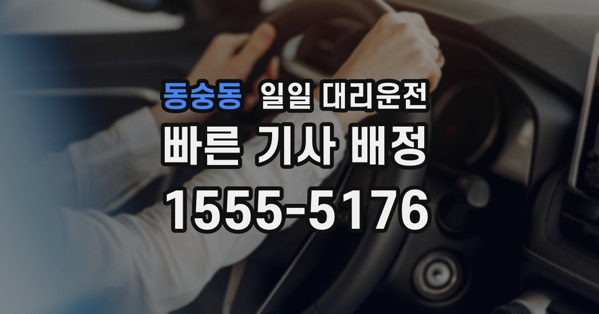 동숭동 일일 대리운전