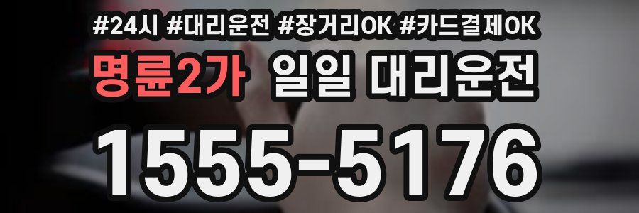 명륜2가 일일 대리운전