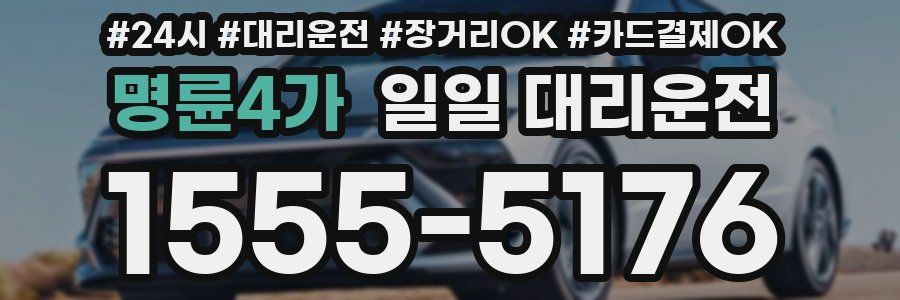명륜4가 일일 대리운전