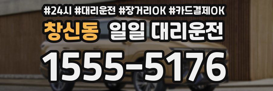 창신동 일일 대리운전