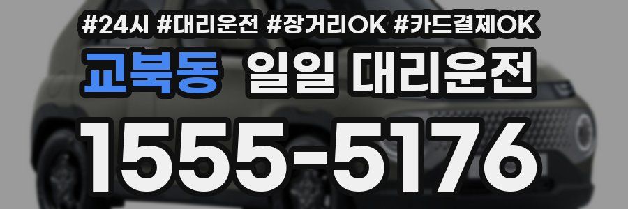 교북동 일일 대리운전
