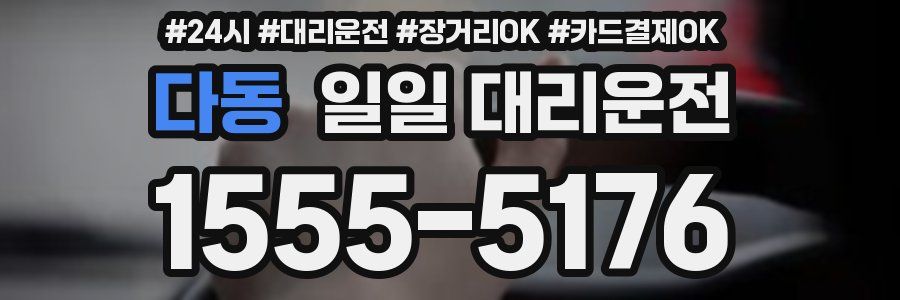 다동 일일 대리운전