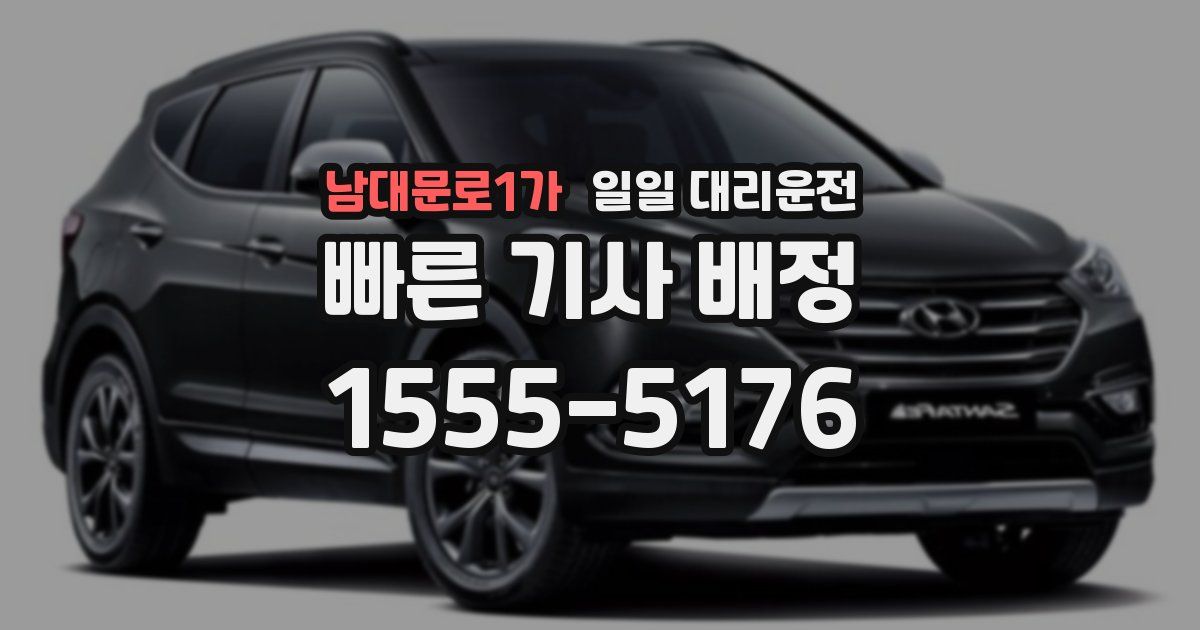 남대문로1가 일일 대리운전