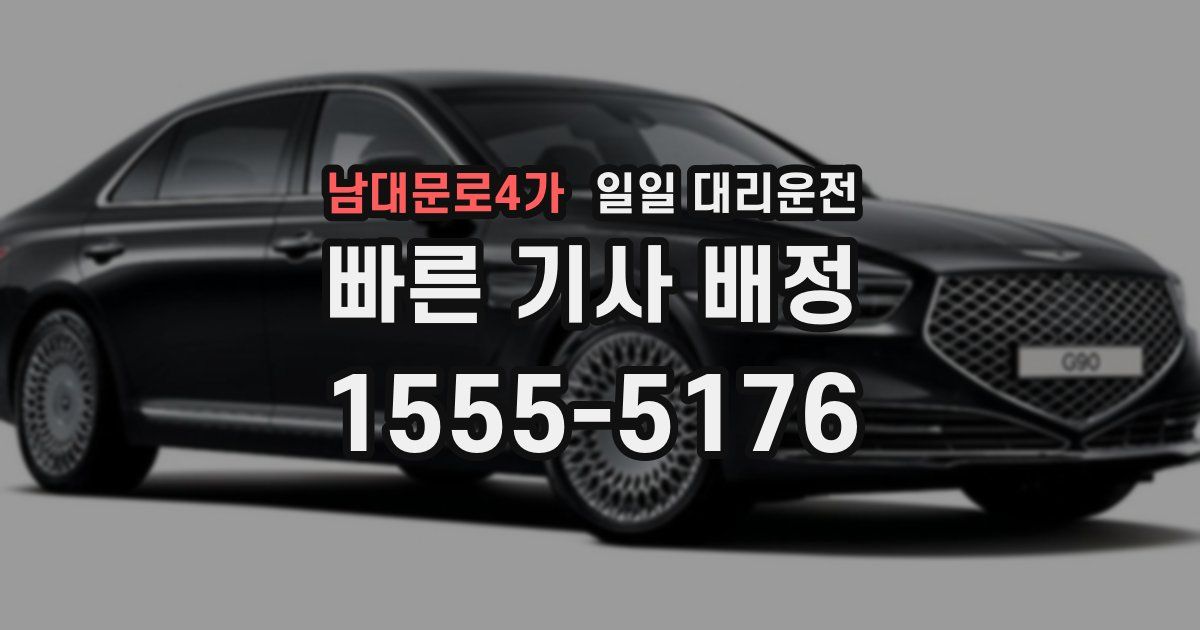 남대문로4가 일일 대리운전