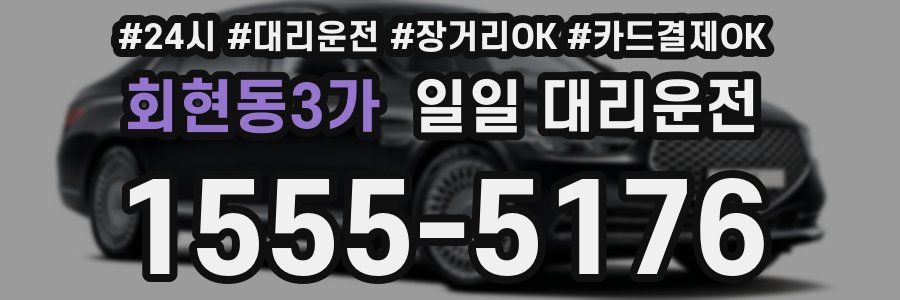 회현동3가 일일 대리운전