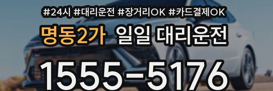 명동2가 일일 대리운전