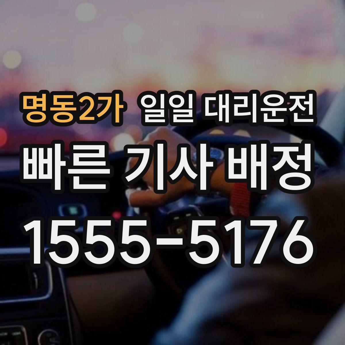 명동2가 일일 대리운전