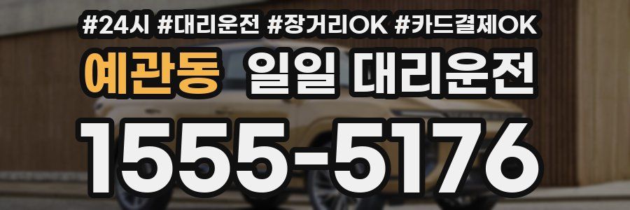 예관동 일일 대리운전