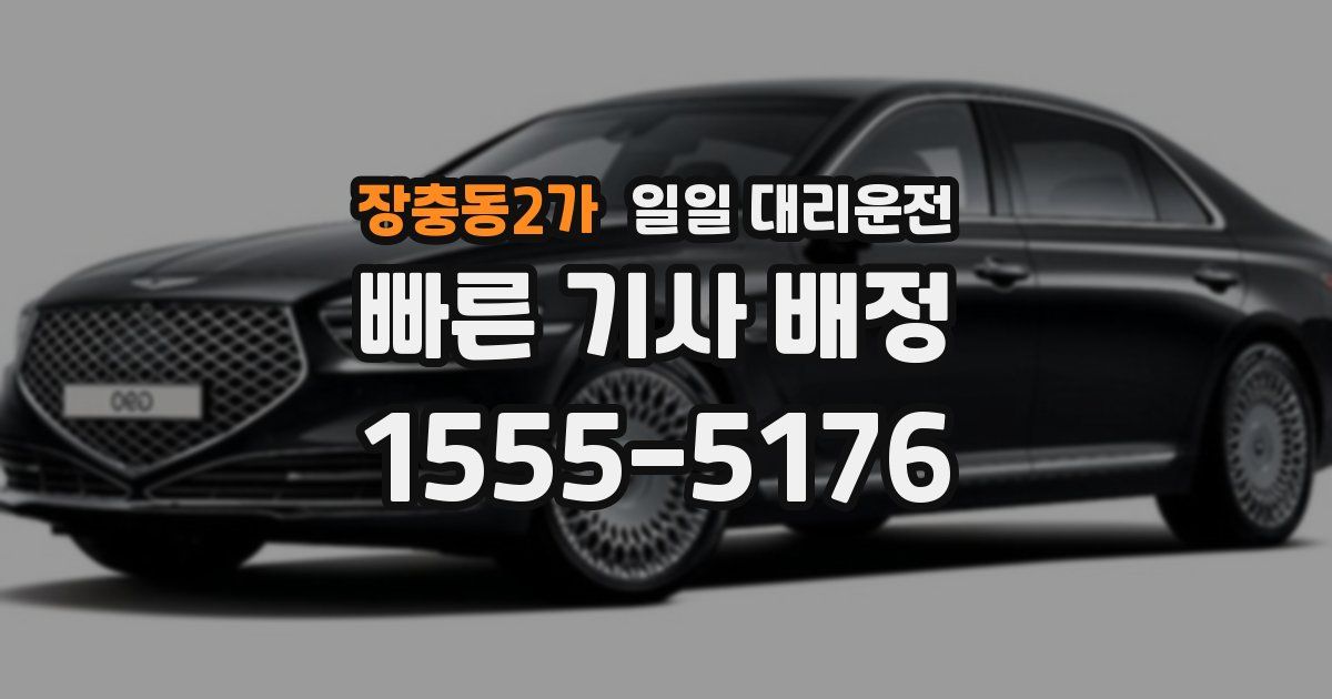 장충동2가 일일 대리운전