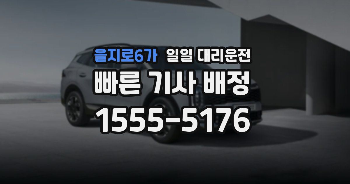 을지로6가 일일 대리운전