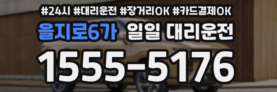 을지로6가 일일 대리운전