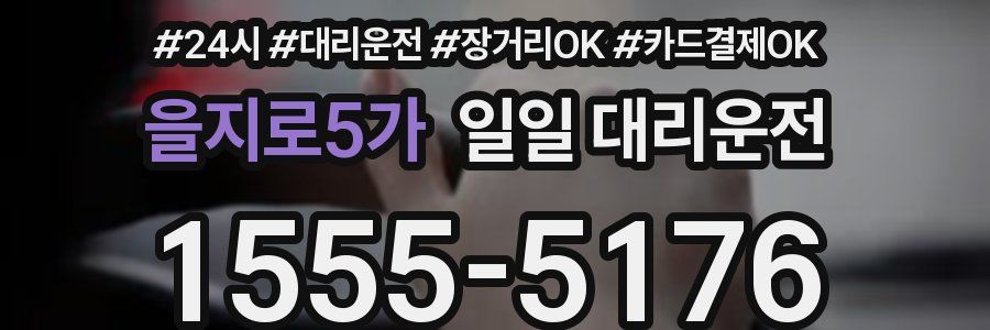 을지로5가 일일 대리운전