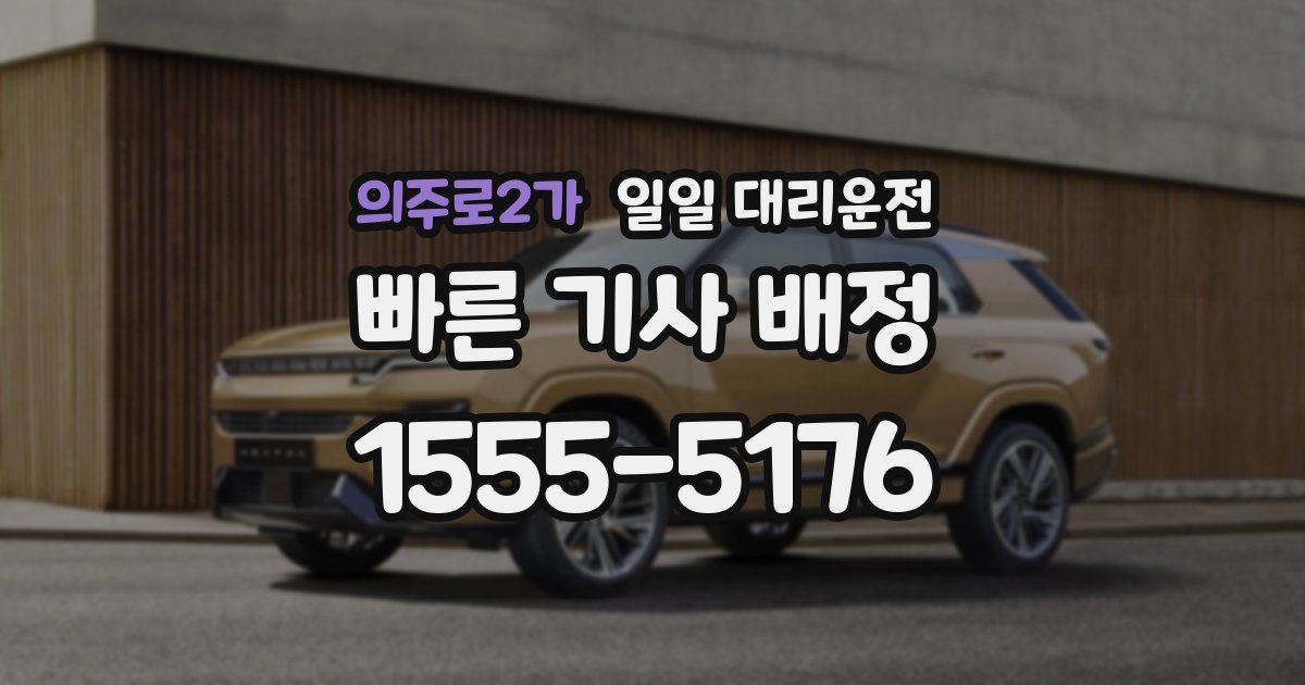 의주로2가 일일 대리운전