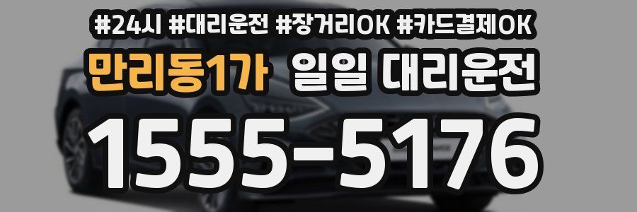 만리동1가 일일 대리운전