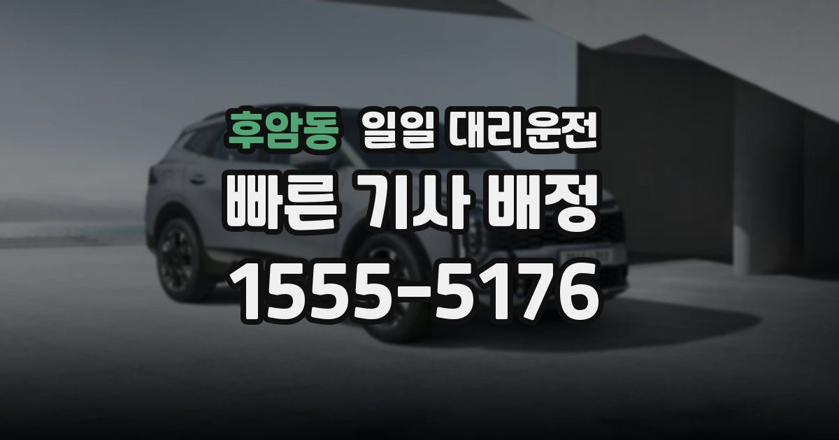 후암동 일일 대리운전