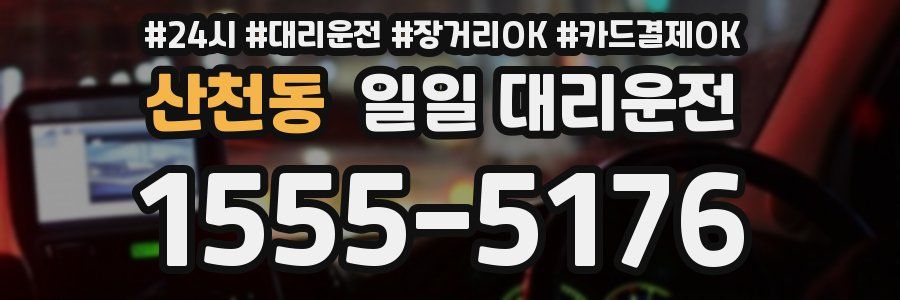산천동 일일 대리운전
