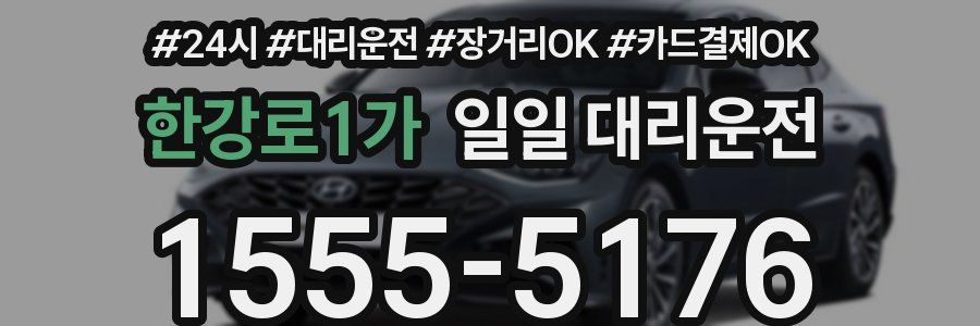 한강로1가 일일 대리운전