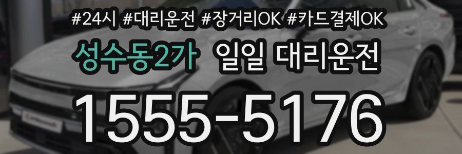 성수동2가 일일 대리운전