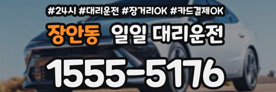 장안동 일일 대리운전