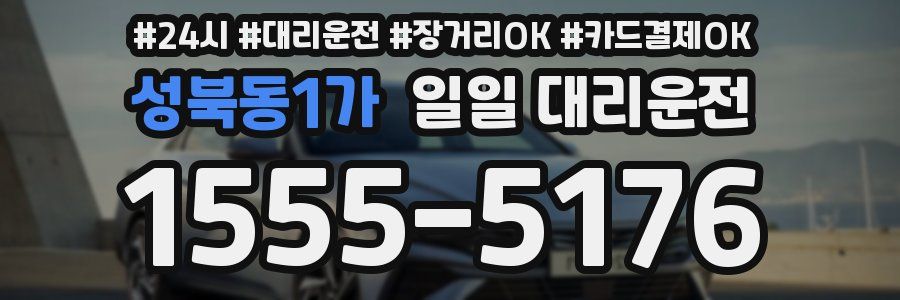 성북동1가 일일 대리운전
