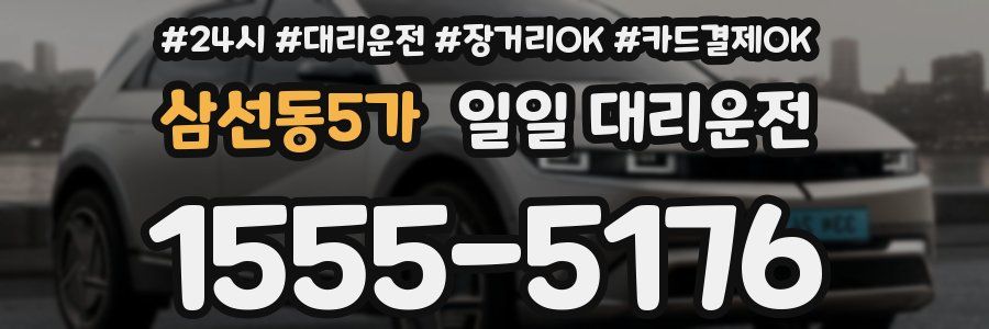 삼선동5가 일일 대리운전