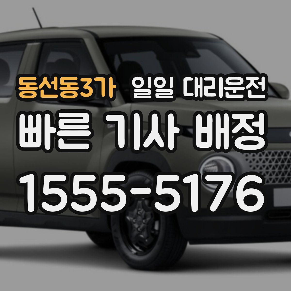 동선동3가 일일 대리운전
