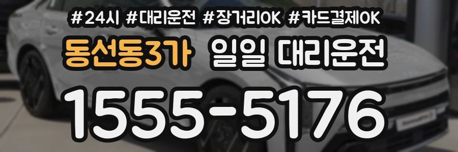 동선동3가 일일 대리운전