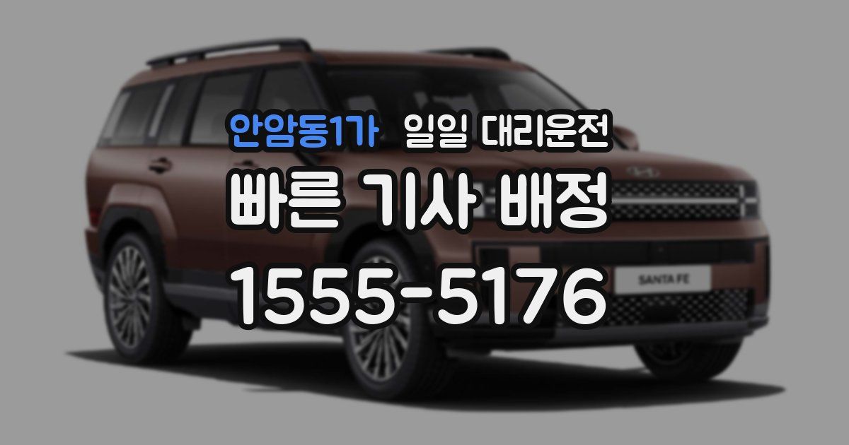 안암동1가 일일 대리운전