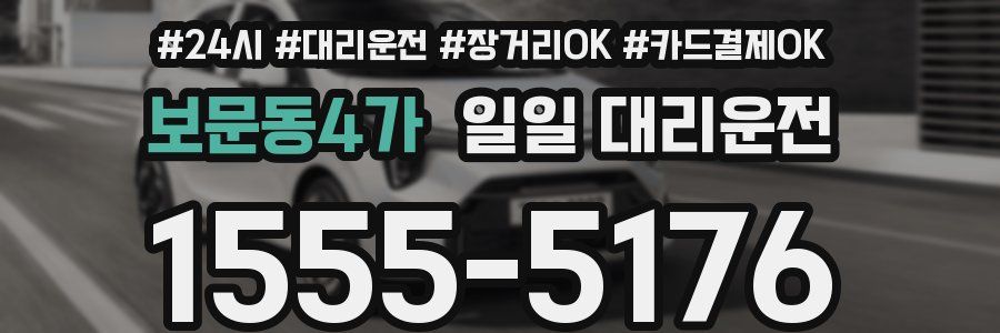 보문동4가 일일 대리운전