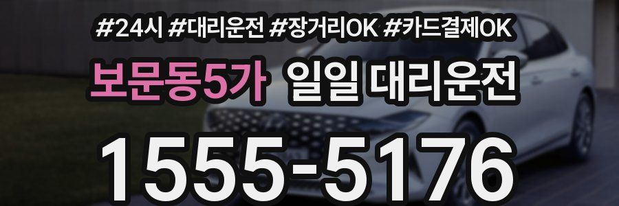 보문동5가 일일 대리운전
