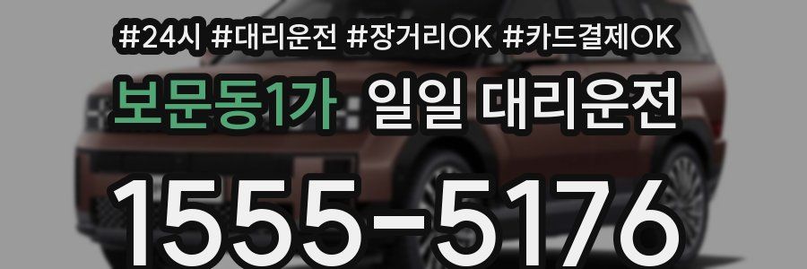 보문동1가 일일 대리운전
