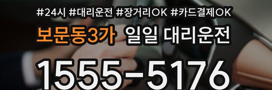 보문동3가 일일 대리운전