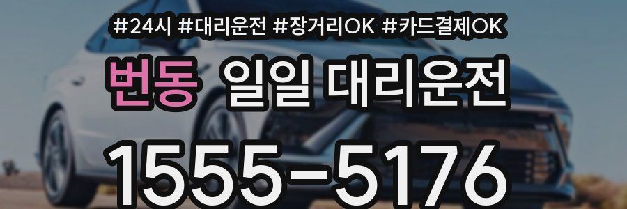 번동 일일 대리운전