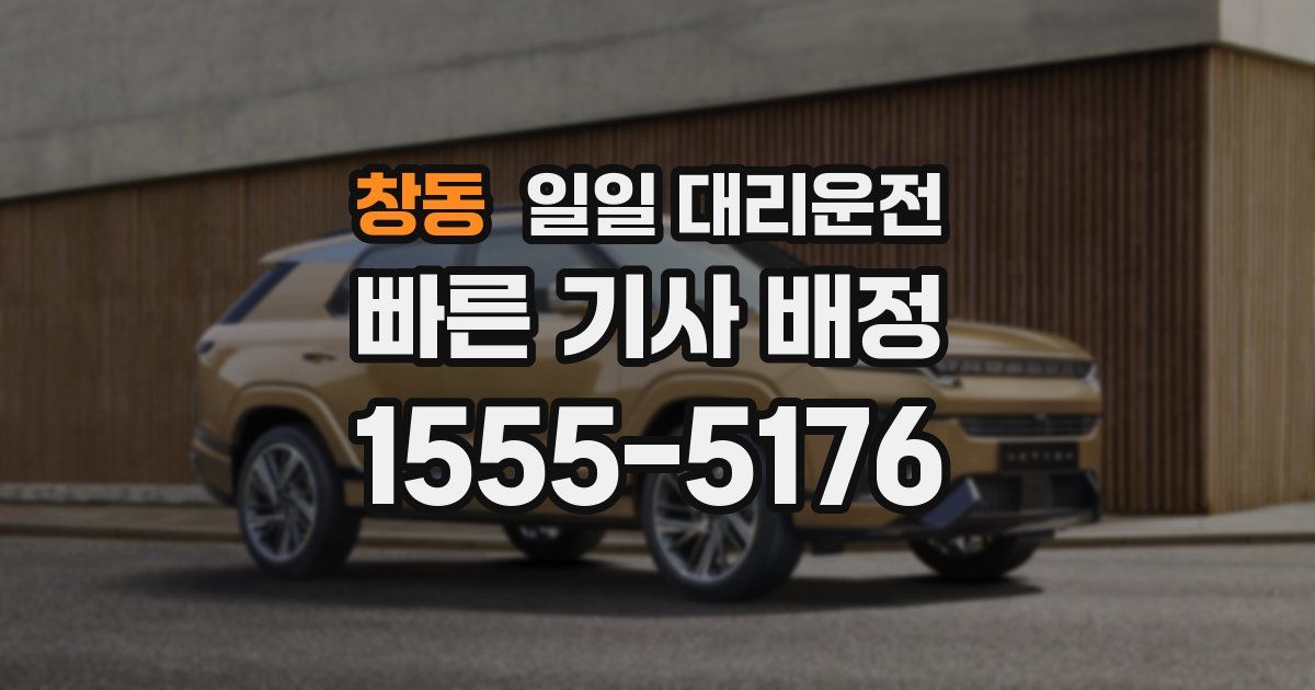 창동 일일 대리운전