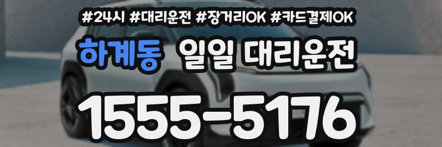 하계동 일일 대리운전