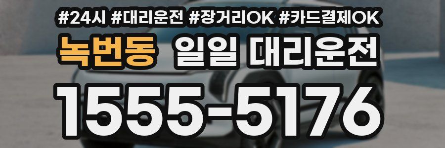 녹번동 일일 대리운전