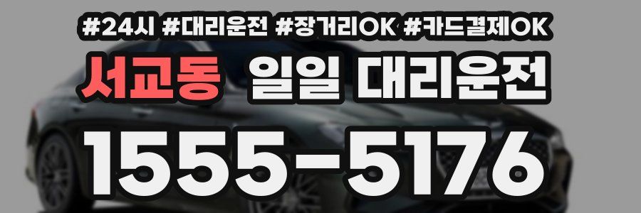 서교동 일일 대리운전