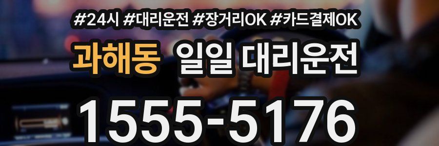 과해동 일일 대리운전