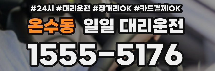 온수동 일일 대리운전