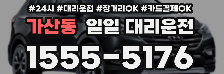 가산동 일일 대리운전