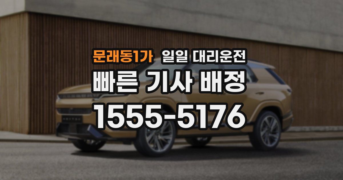 문래동1가 일일 대리운전